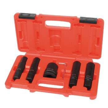 INSERT BIT SOCKET SET E-STAR SOCKET - 6 PC